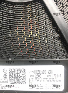 销售并回收LMC662AIMX 封装SOP-8 双运算精密放大器 芯片IC