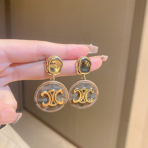 复古圆形中古耳环vintage