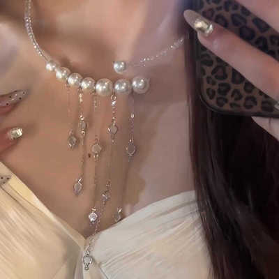 2024新款银色网红百搭锁骨链