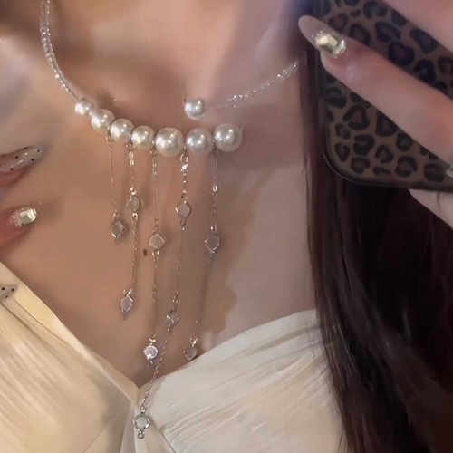 2024新款银色网红百搭锁骨链