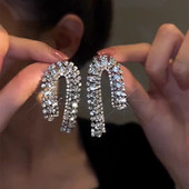 韩国轻奢满钻气质流苏耳环高级感冷淡风耳钉女网红2023新款 潮女