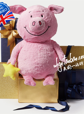 现货 英国M&S玛莎Percy pig佩西珀西小猪手套圣诞节毛绒娃娃挂件