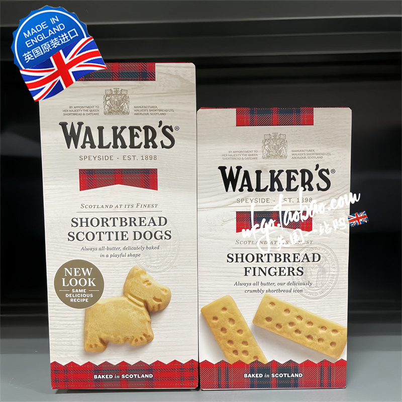 现货 英国walkers沃尔克斯苏格兰黄油酥饼干曲奇姜饼人圣诞树礼盒