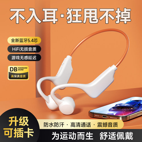 【自带歌曲】蓝牙耳机不入耳运动跑步不掉防汗挂耳式学生儿童通用