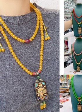 国风斜挎链长款项链民族风配饰