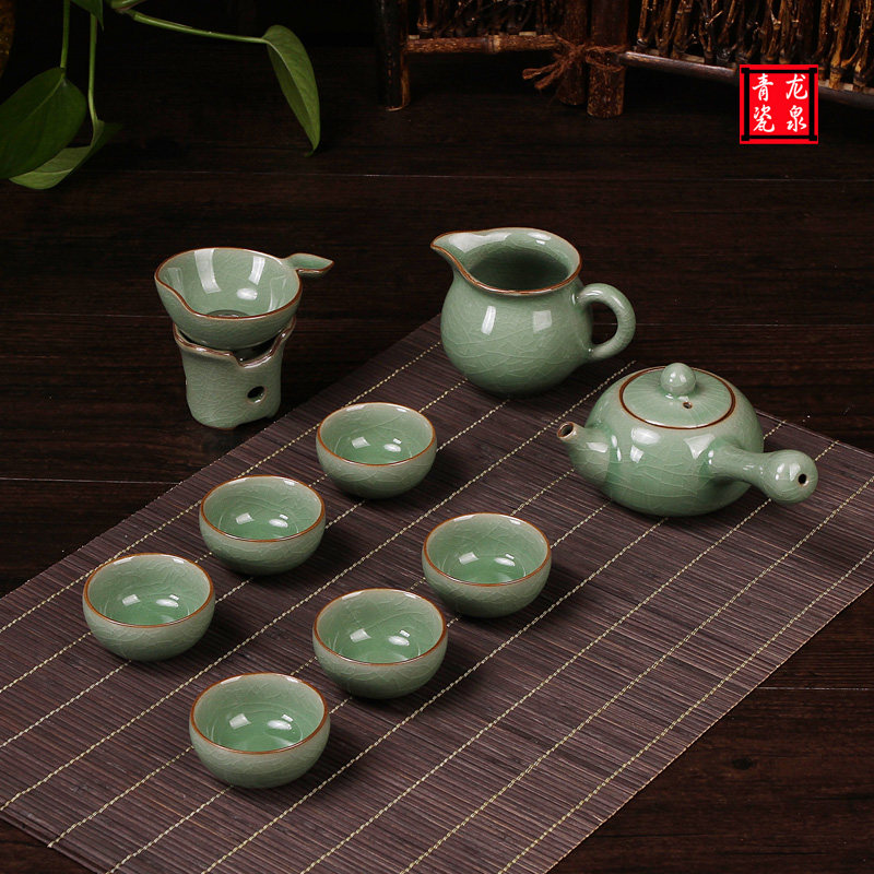 陶瓷韩式风冰裂纹整套功夫茶具