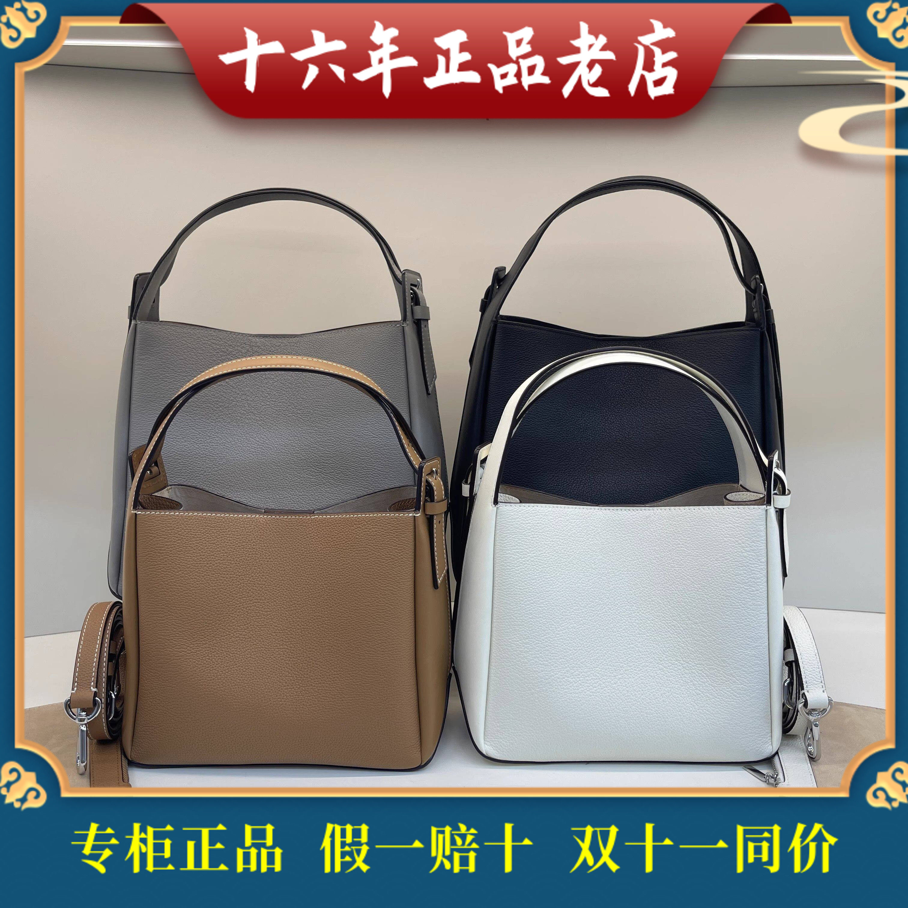 迪桑娜女包真牛皮专柜正品新款单肩斜挎休闲包8244017801/802