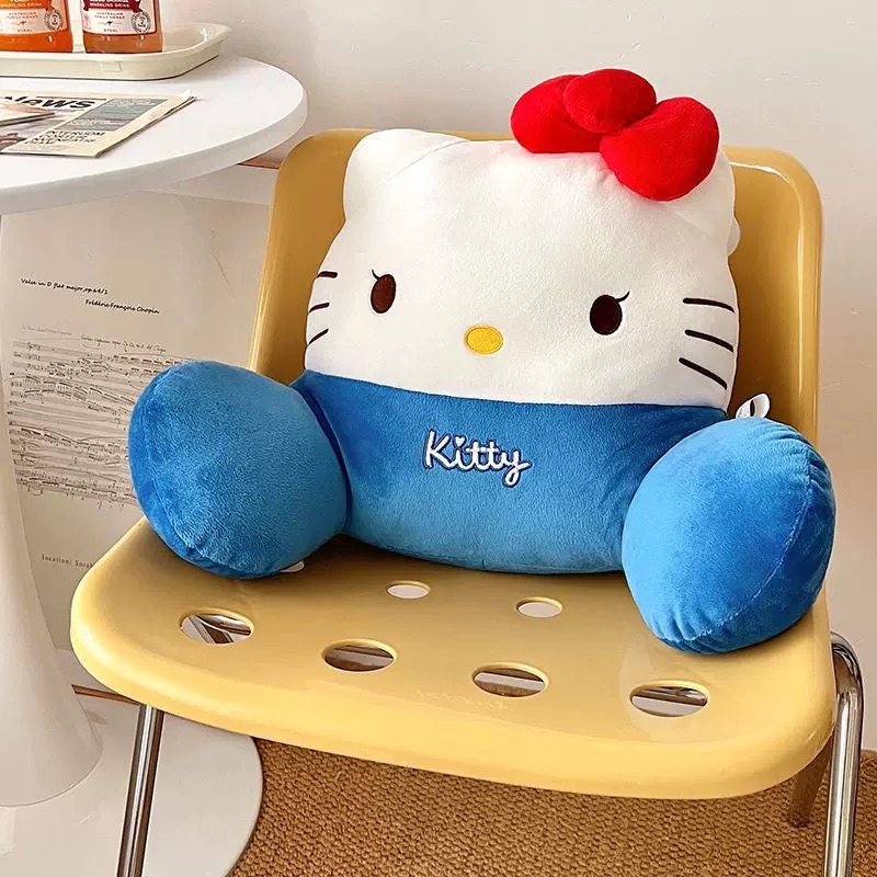 卡通可爱kt腰靠护腰坐垫座椅支撑靠背办公室久坐靠枕腰垫椅子腰托