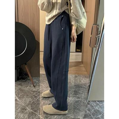 巨巨巨好穿！小个子弯刀卫裤女秋冬休闲运动直筒阔腿裤香蕉镰刀裤