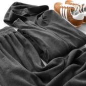 套装 松紧腰长裤 不费力舒适穿搭连帽外套 女秋新款 软绵绵 超亲肤