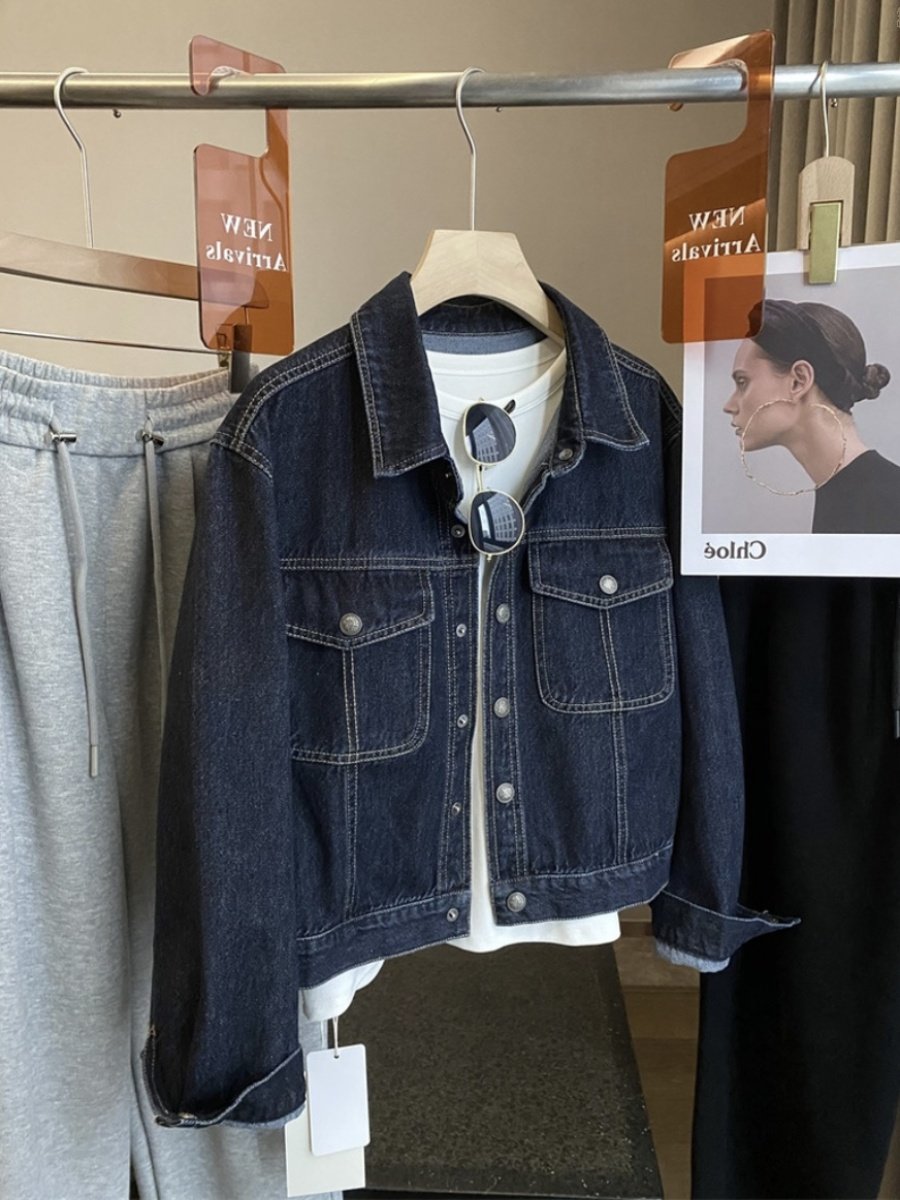 牛仔外套女秋装新款韩版时尚洋气短款港味百搭长袖上衣夹克,女装/女士精品,短外套,淘宝优惠券,粉丝福利购,淘宝优惠卷