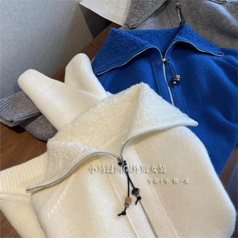 墙裂！！老客三色带~2025重工半拉链毛巾圈大翻领100羊毛毛衣,女装/女士精品,毛衣,淘宝优惠券,粉丝福利购,淘宝优惠卷