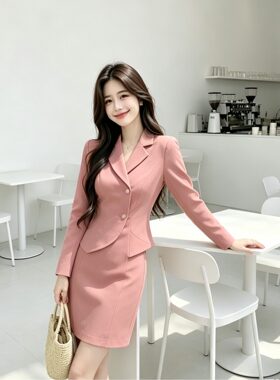 秋季长袖职业装连衣裙女2026新款春秋气质OL包臀打底内搭一步裙子