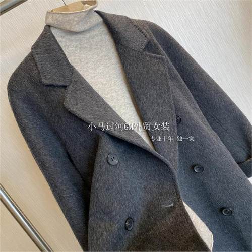 客供纯羊毛双面呢一件封神秋冬战袍！微松廓形显瘦中长款外套大衣