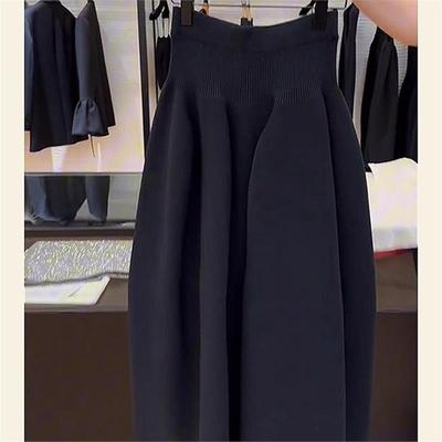 怒推！外贸单品质，小个子高腰垂坠感显瘦气质超好看花苞半身裙女