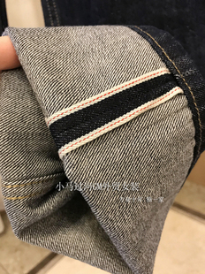 上身真的jue了！显瘦显腿直！日本冈山高端赤耳弹力翻边牛仔裤女