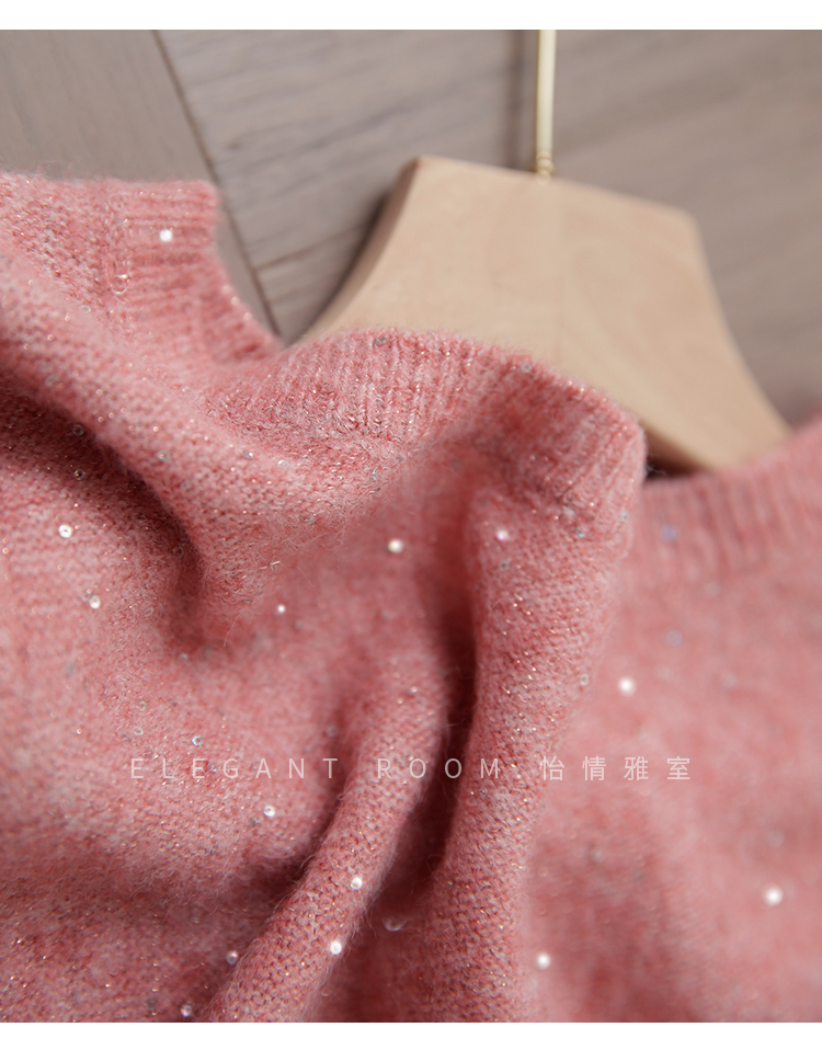 过分美貌的精致软糯不扎身冬亮片