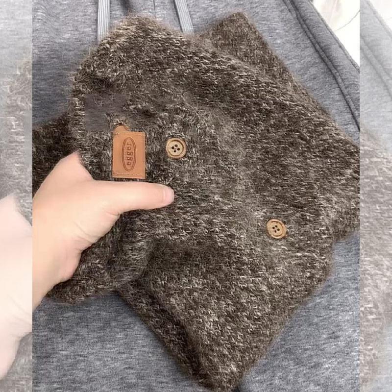 毛绒圆领显白保暖显瘦马甲女2025冬季新款宽松时髦复古气质上衣