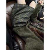 韩系阔腿格纹毛呢五分裤 新款 子女显瘦百搭设计洋气休闲裤 2025冬季