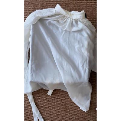 法式轻熟风洋气减龄高级感上衣别致白色蝴蝶结系带长袖衬衫女秋季