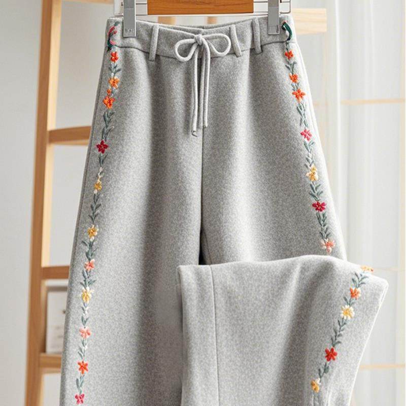 今年流行小个子灰色印花阔腿休闲裤子女2024新款秋冬季高级感垂感,女装/女士精品,大码裤装,淘宝优惠券,粉丝福利购,淘宝优惠卷