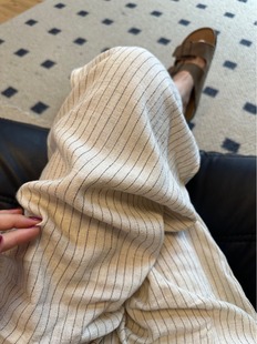 棉麻亚麻高腰松紧透气阔腿裤 可以闭盲入 松弛裤 夏款 好穿爆了