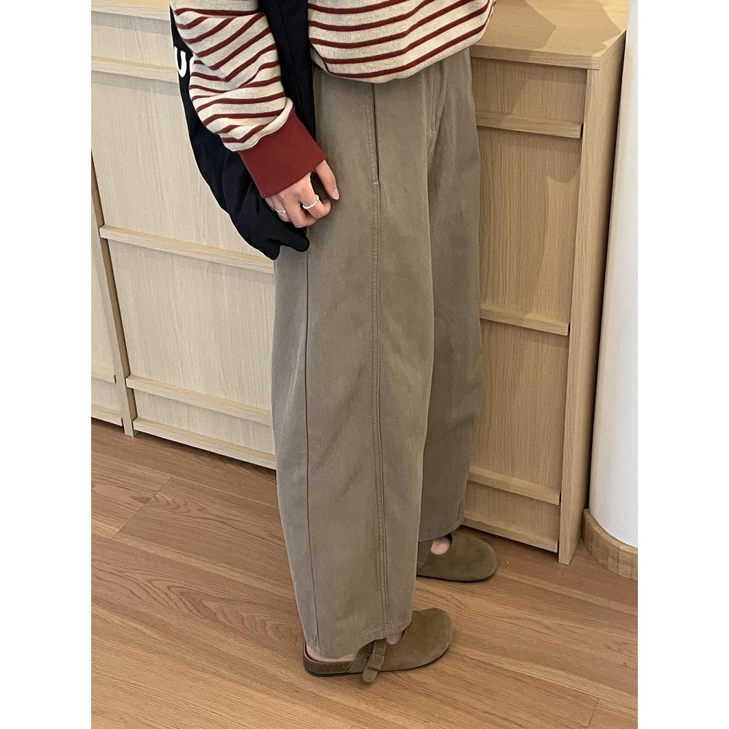 CHAO级推荐！九分休闲直筒裤女秋季2025新款宽松显瘦工装阔腿裤子