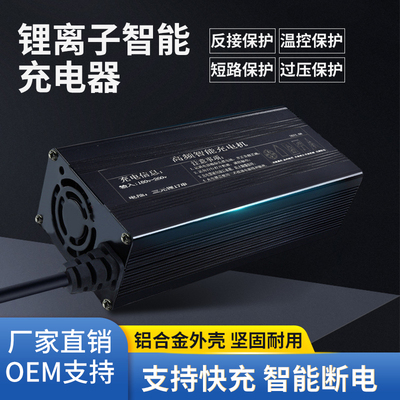 电动车锂电池快速充电器大功率48V60V72V10A三元磷酸铁锂雅迪通用