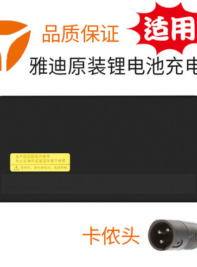 雅迪电动车电瓶车锂电池充电器48v原装正品适用23a12ah20AH卡侬头
