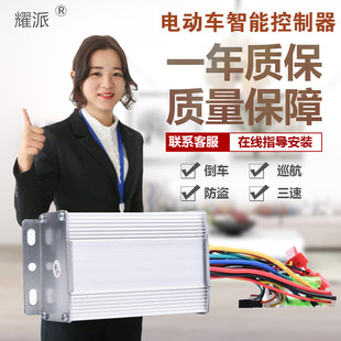 电瓶动二三轮车智能控制器48v60v72雅迪爱玛绿源通用直流无刷双模