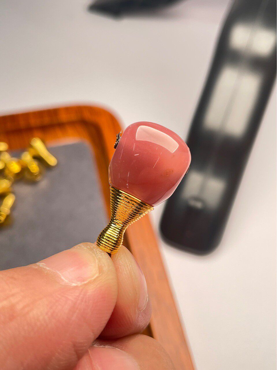 24k镀金法王塔嘎当塔金属三通金塔分体三通西施壶配件