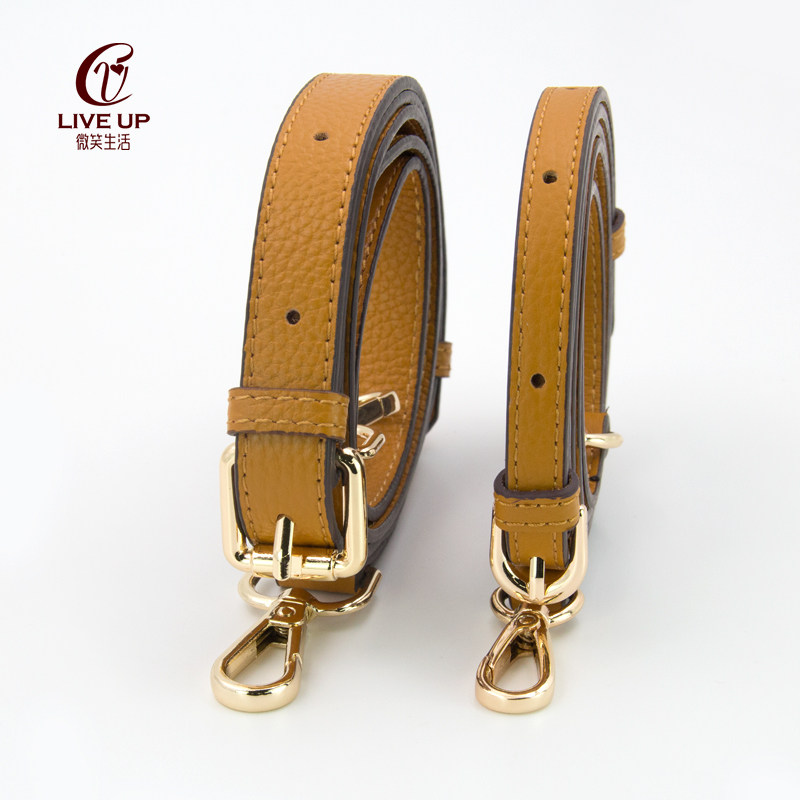 驼色荔枝纹女士斜挎包带包包带子单肩书包带背包带子肩带包包背带