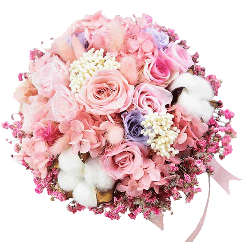 婚纱影楼摄影新娘手捧花婚礼永生花束森系创意满天星玫瑰结婚真花|msdalam kategori penghantaran bunga/bunga simulasi/tumbuhan berkebun, gubahan bunga perkahwinan, Pengantin perempuan memegang bunga - dari Buy2taobao.com untuk memberikan perkhidmatan ejen Taobao profesional membeli