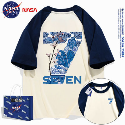 重磅纯棉T恤宽松插肩潮流短袖