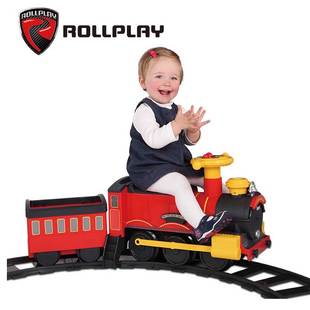 ROLLPLAY如雷儿童轨道小火车可坐人电动车1-3岁宝宝网红同款玩具