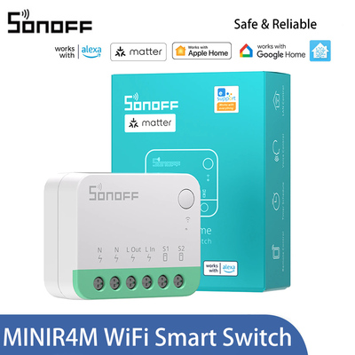 SONOFF智能开关模块MINI R4M手机远程语音matter易微联HomeKit