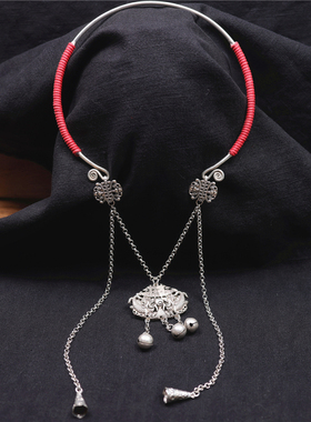 铜镀银铜镀银鲤鱼跃龙门旗袍汉服