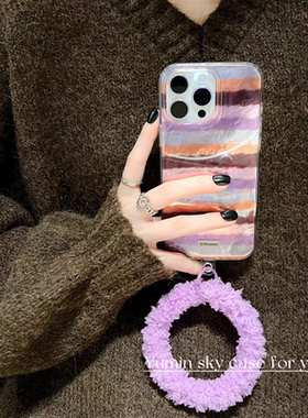 ins撞色条纹适用三星S25至尊/s24+/s23/s22/s20/s21FE手机壳note20/s10个性锡纸a52女A53新款高级感A54保护壳