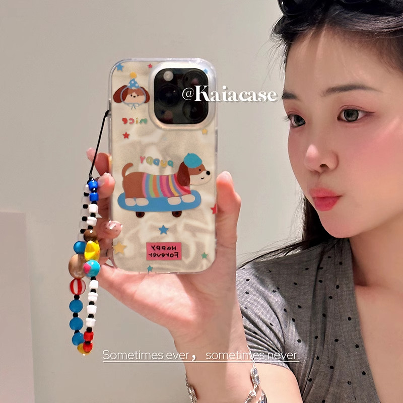 卡通滑板车小狗适用一加ACE5 pro/ACE3 pro手机壳透