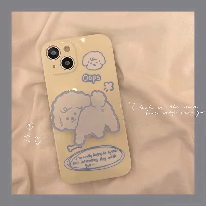 可爱卡通超萌小狗带支架趣味