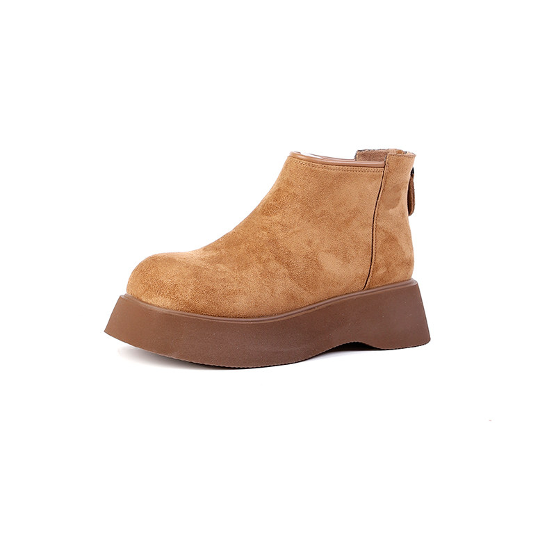 ACY6748【牛皮】【撤柜】韩版马丁靴纯色棉鞋冬季毛靴休闲风,女鞋,马丁靴,淘宝优惠券,粉丝福利购,淘宝优惠卷