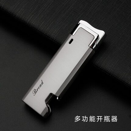 新款多功能啤酒开瓶器直冲防风打火机点烟器创意高档广告礼品定制