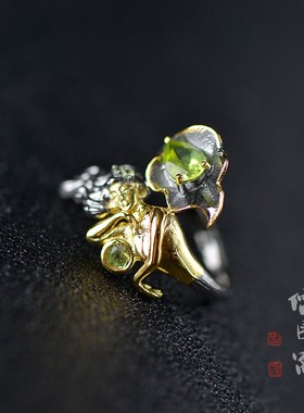 儒匪窝意大利工艺戒指925巴洛克