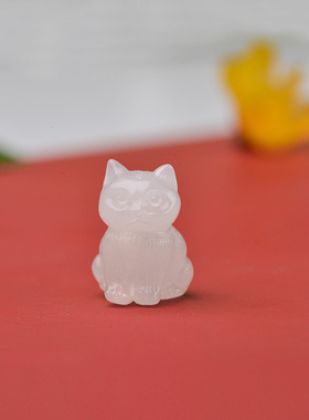 儒匪窝天然和田玉小动物系列挂件