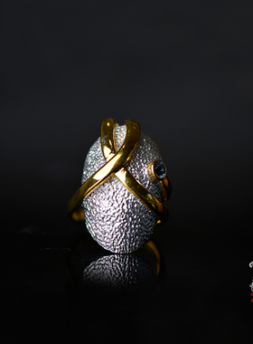 巴洛克风格925银意大利工艺戒指