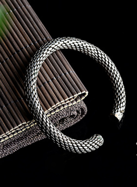 儒匪窝清代丝纹五岳散人同款手镯