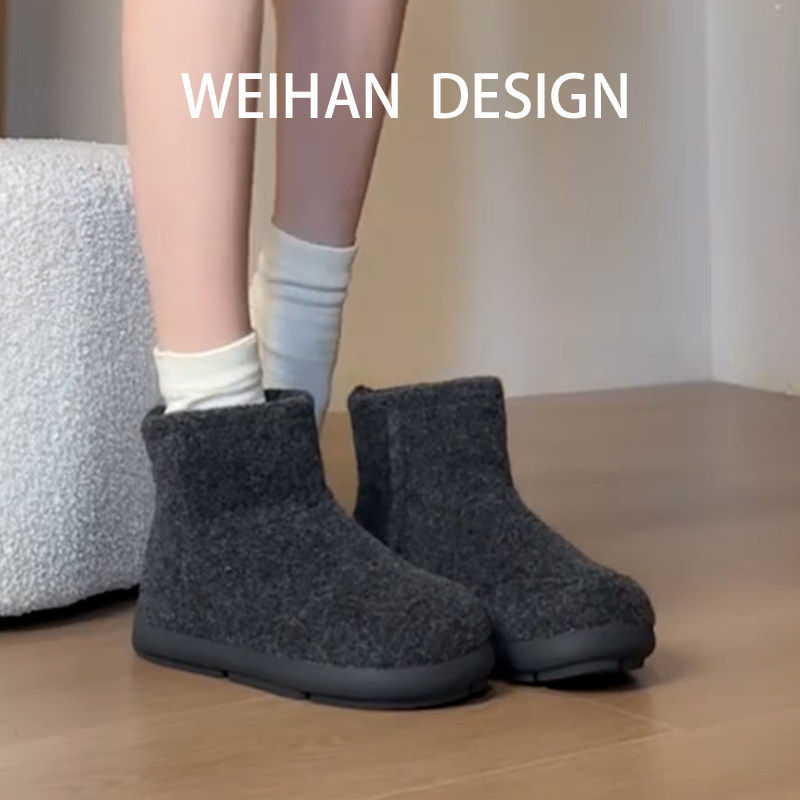 羊皮版！复古内增高雪地靴女秋冬防滑加绒保暖毛毛靴圆头时尚棉靴,女鞋,时尚雪地靴,淘宝优惠券,粉丝福利购,淘宝优惠卷