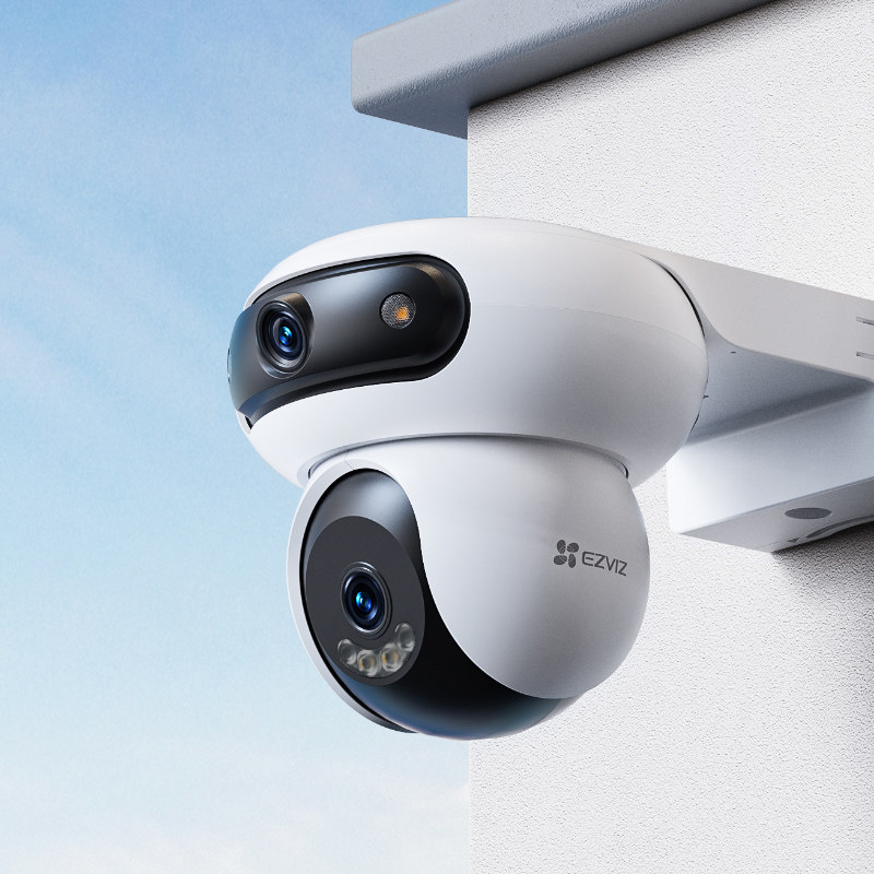 萤石H90室外双摄云台360全景智能AI无线网络摄像头远程4G防水监控
