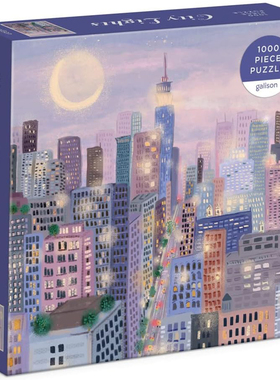 （现货）正版galison 城市之光 City Lights 1000片 美国拼图