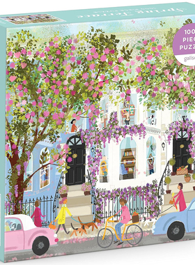 （现货）正版galison 春天的庭院 1000片 美国进口拼图